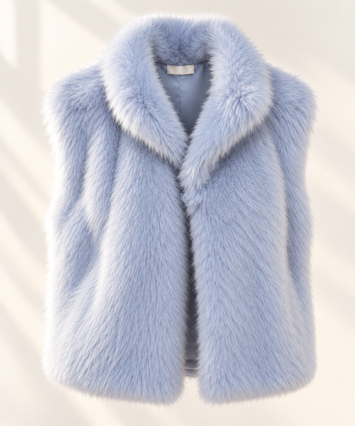 Pop powder blue light blue faux fur gilet.png