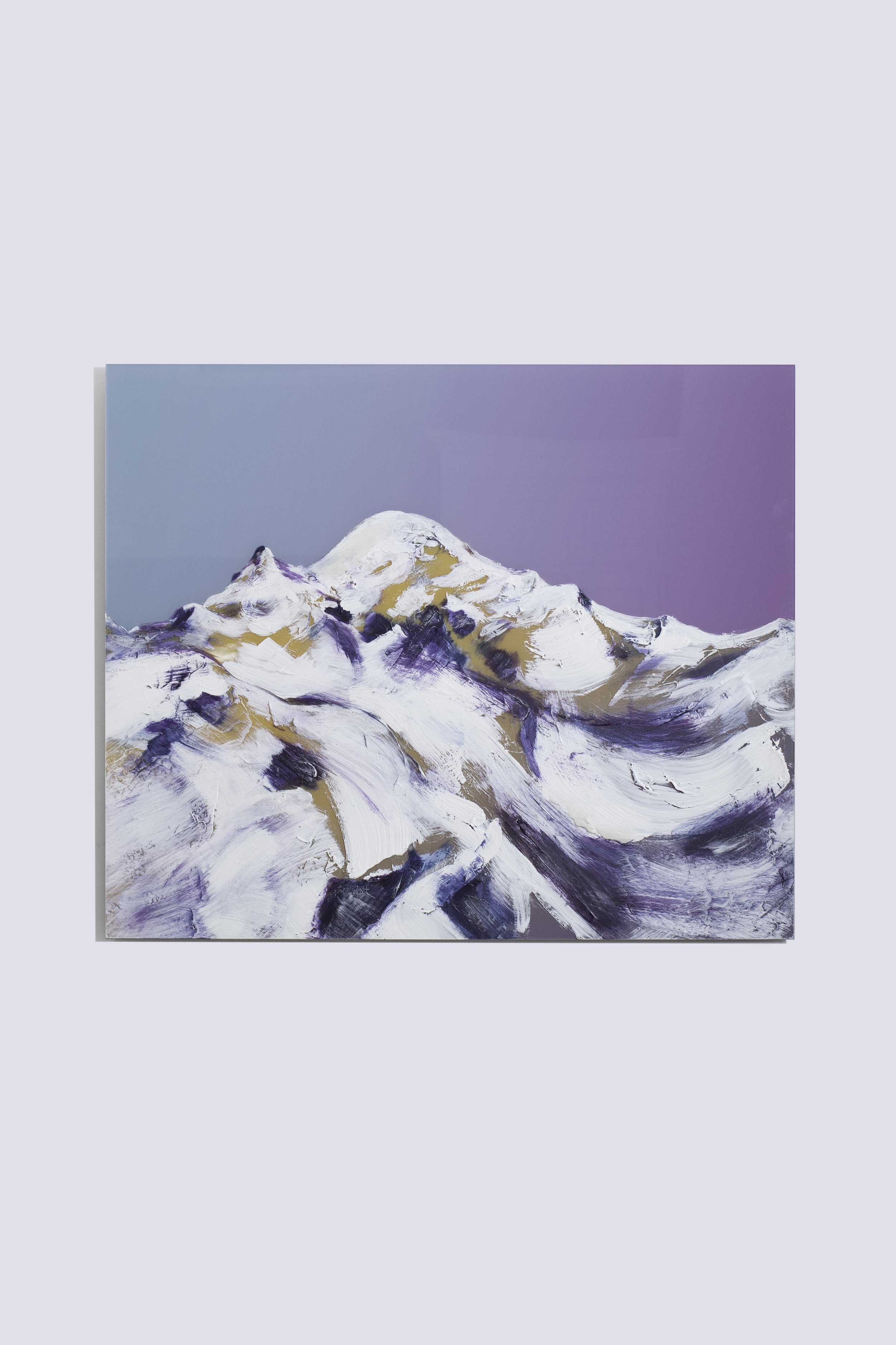 Mont Blanc Sunset, Legends II Collection. Original Painting by Minna George.