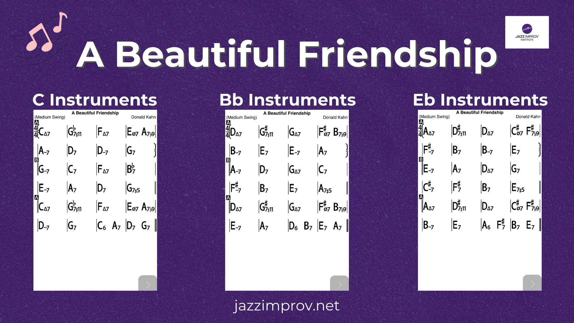 A Beautiful Friendship Chord Chart + Backing Track (Free Download!)