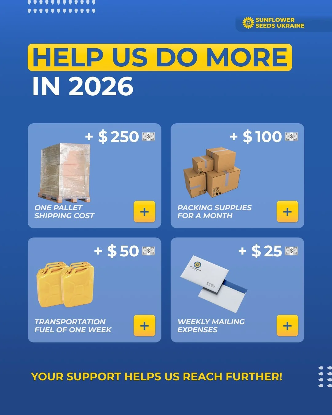 📢 Help Us Do More in 2026! 
See link in bio for more details and help us unlock the 1:1 matching gift 🎁

As the year winds down, your support sets the stage for an even bigger impact in 2026. Together, we can power critical operations for Ukraine, 