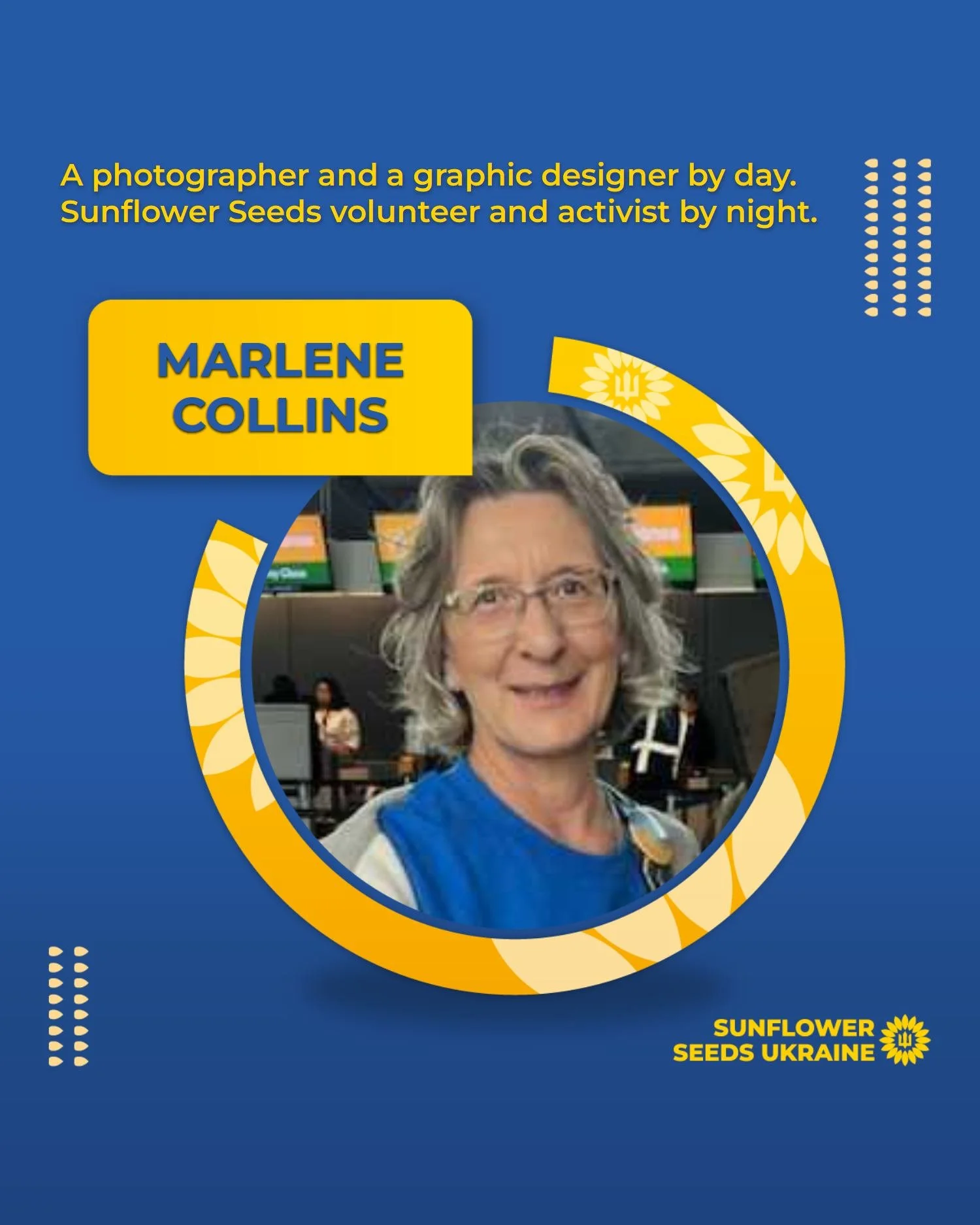 Meet Marlene, an SFSU volunteer based in rural northern Colorado. Marlene&rsquo;s Ukrainian grandparents fled from Poland to Canada in 1937 when her mother was 6 years-old. They settled in Manitoba, which has a large Ukrainian population. &ldquo;I am