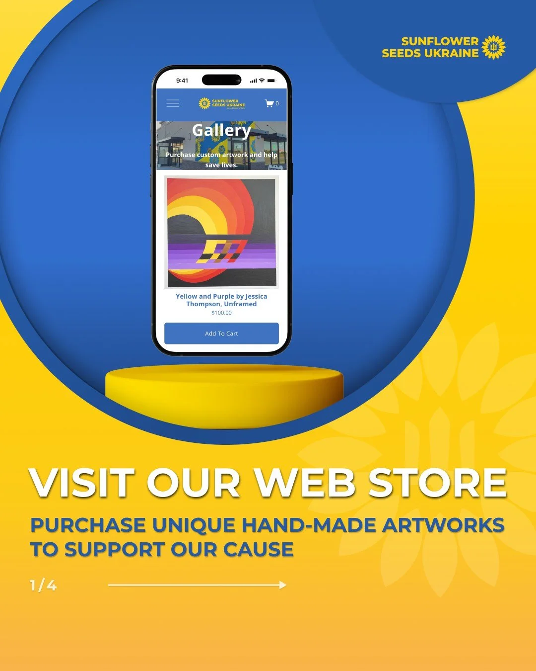 🖼Support Ukraine by purchasing unique hand-made art for yourself or others at our online store! 

🌻 Please see active links in bio 🌻

🤝Thank you for your support!

🌻 #SaveLives #SunflowerSeedsUkraine #SpreadSeedsofHelp #GivetoUkraine