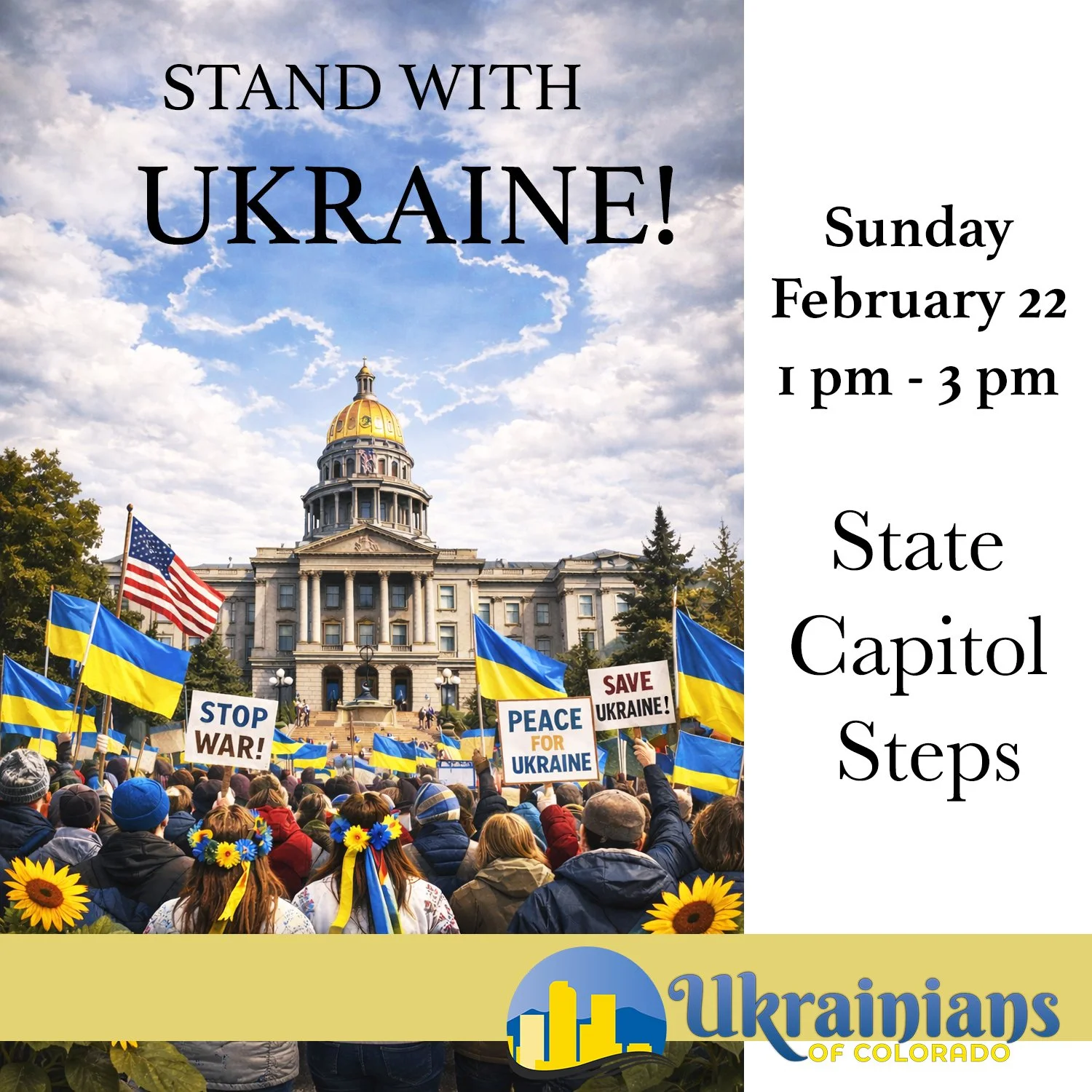 Four Years of Resistance – Stand With Ukraine Rally