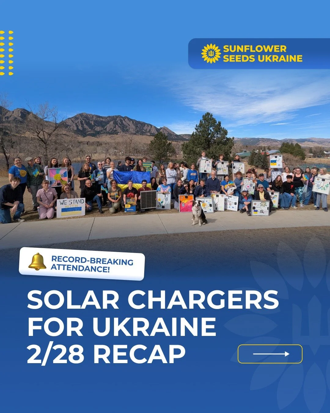 Solar Chargers for Ukraine Recap 🌞

Our Solar Chargers event on February 28 brought together an incredible community that supports Ukraine. Around 100 participants joined us to assemble 40 solar chargers while also raising over $250 in donations! 🙌