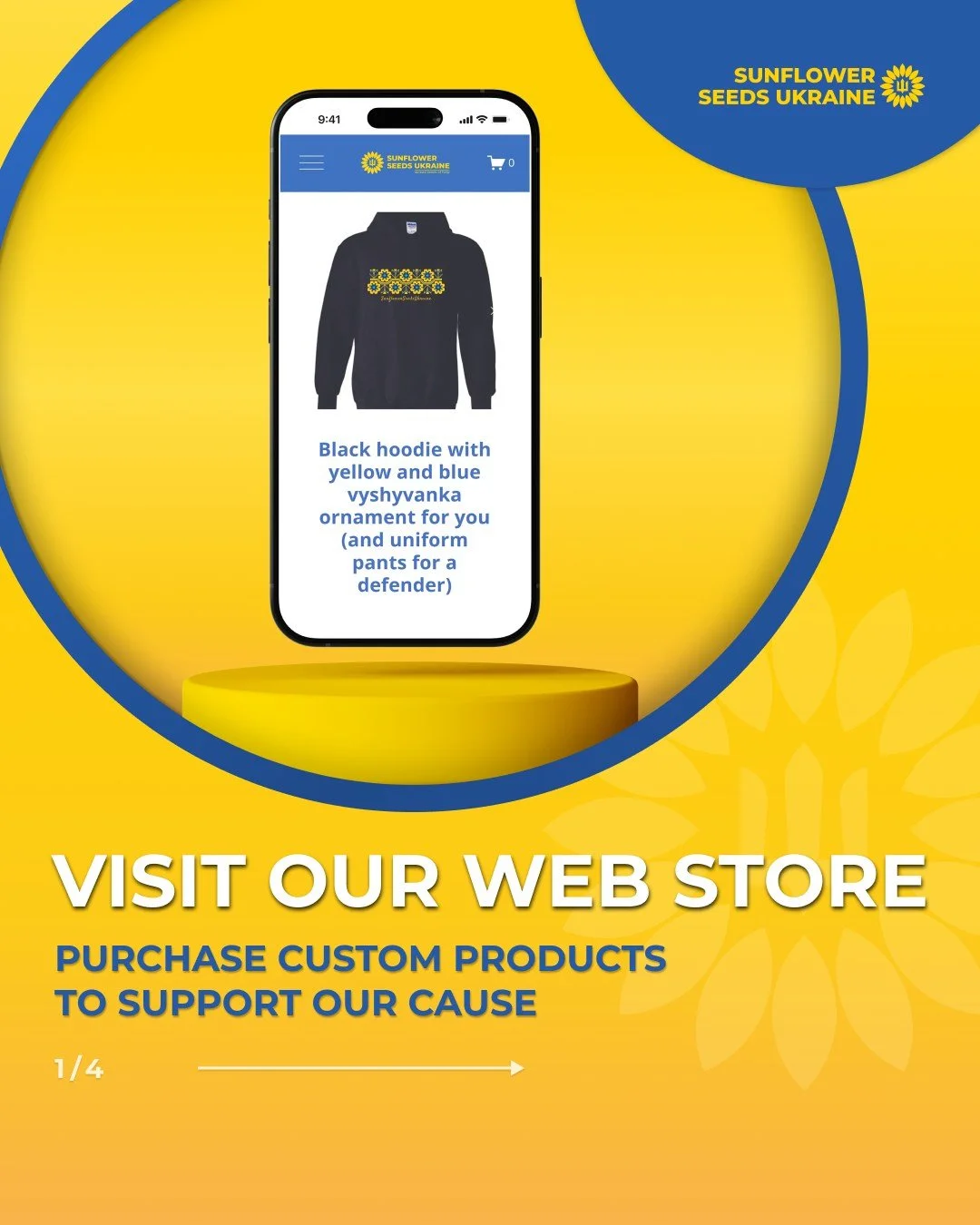 🇺🇦 Did you know that we have an online store?
🌻 See link in profile bio 

💛💙 Check out our new t-shirts, sweatshirts, mugs, totes, stickers, and other items!

❗️Bonus: When you buy our products, you&rsquo;re supporting Ukrainian defenders. For e