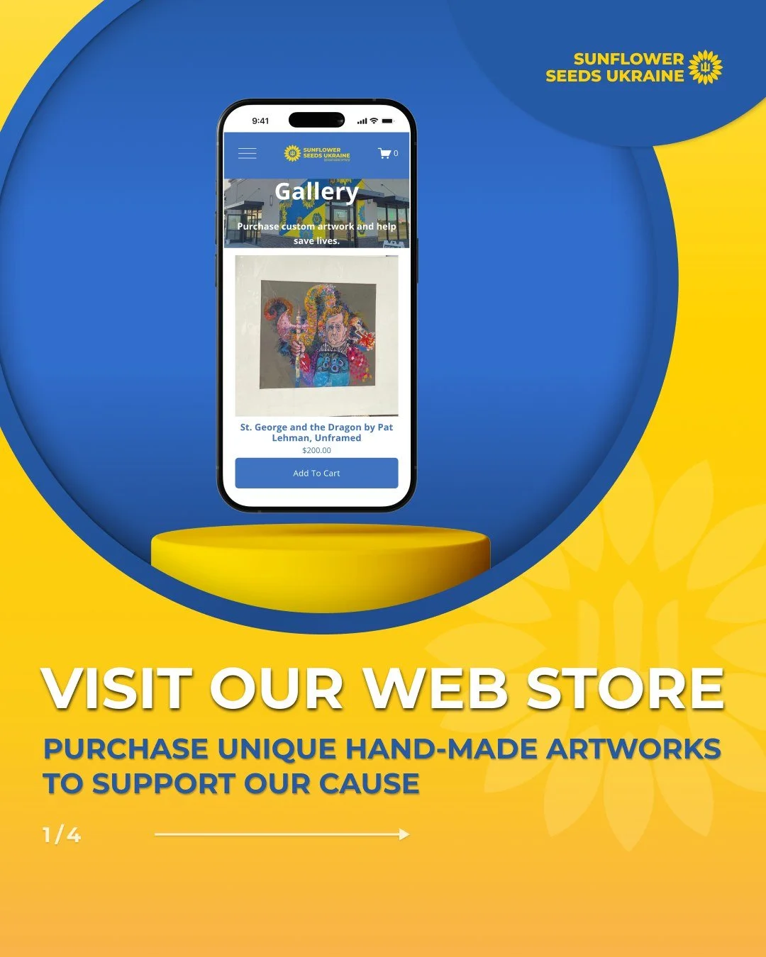 🖼Support Ukraine by purchasing unique hand-made art for yourself or others at our online store! 

🌻 Please see active links in bio 🌻

🤝Thank you for your support!

🌻 #SaveLives #SunflowerSeedsUkraine #SpreadSeedsofHelp #GivetoUkraine