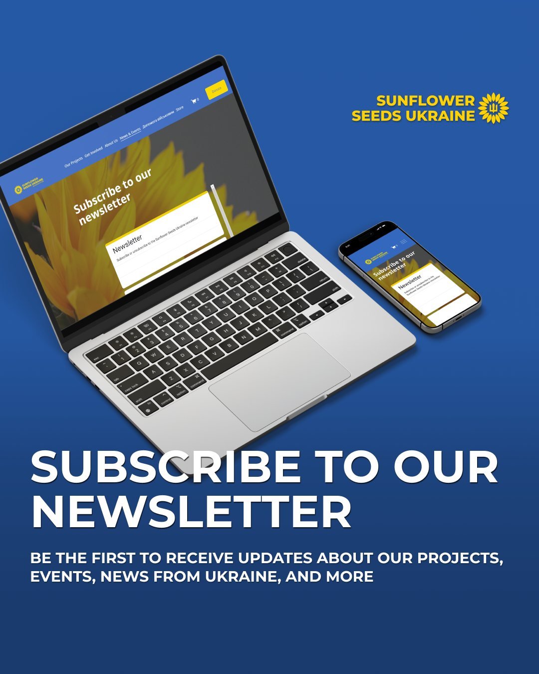 🇺🇦 Sign up for our newsletter to receive monthly updates about our projects, events, news from Ukraine, and more! 

🔗See link in profile bio 

❗️Already signed up but know someone who might be interested in learning more about Sunflower Seeds Ukra