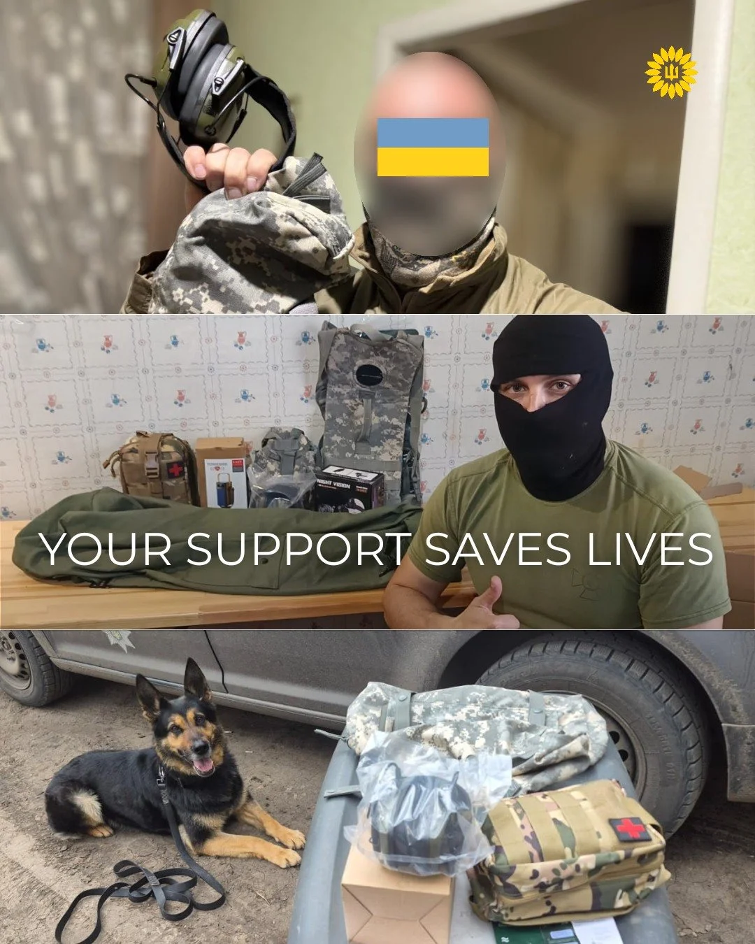 &laquo;Greetings, community! I am very glad that there are still such volunteer organizations that help the military in this difficult time. Your help is very needed and of high quality, thank you very much. May God protect you, and you continue to h