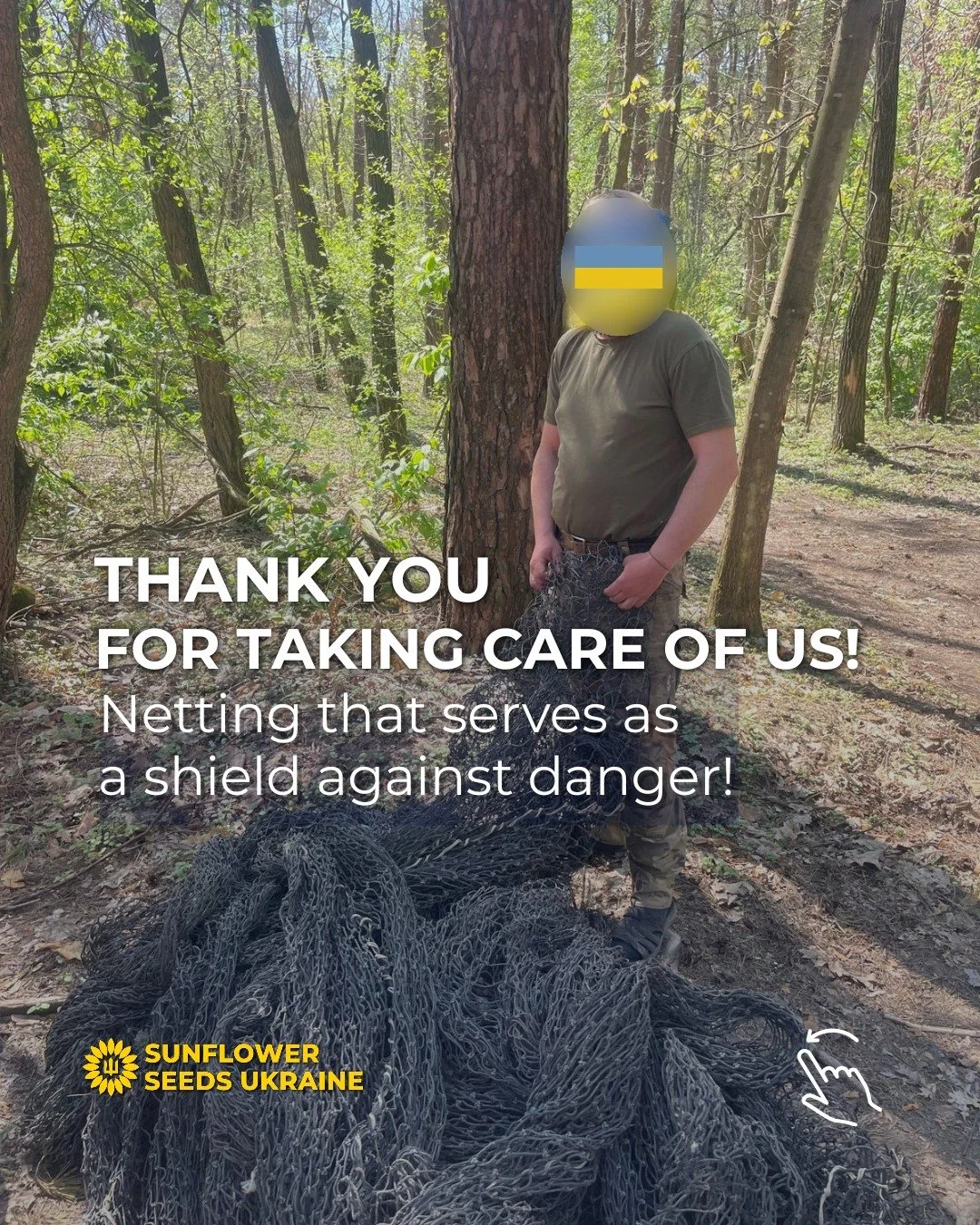 Thank you to the donors and the SFSU community for protecting lives!

More about the 🌻Provide Anti-Drone Safety Nets! campaign is available on our page in the 👉Protective project section.

You have an impact through your actions!
Join the SFSU comm
