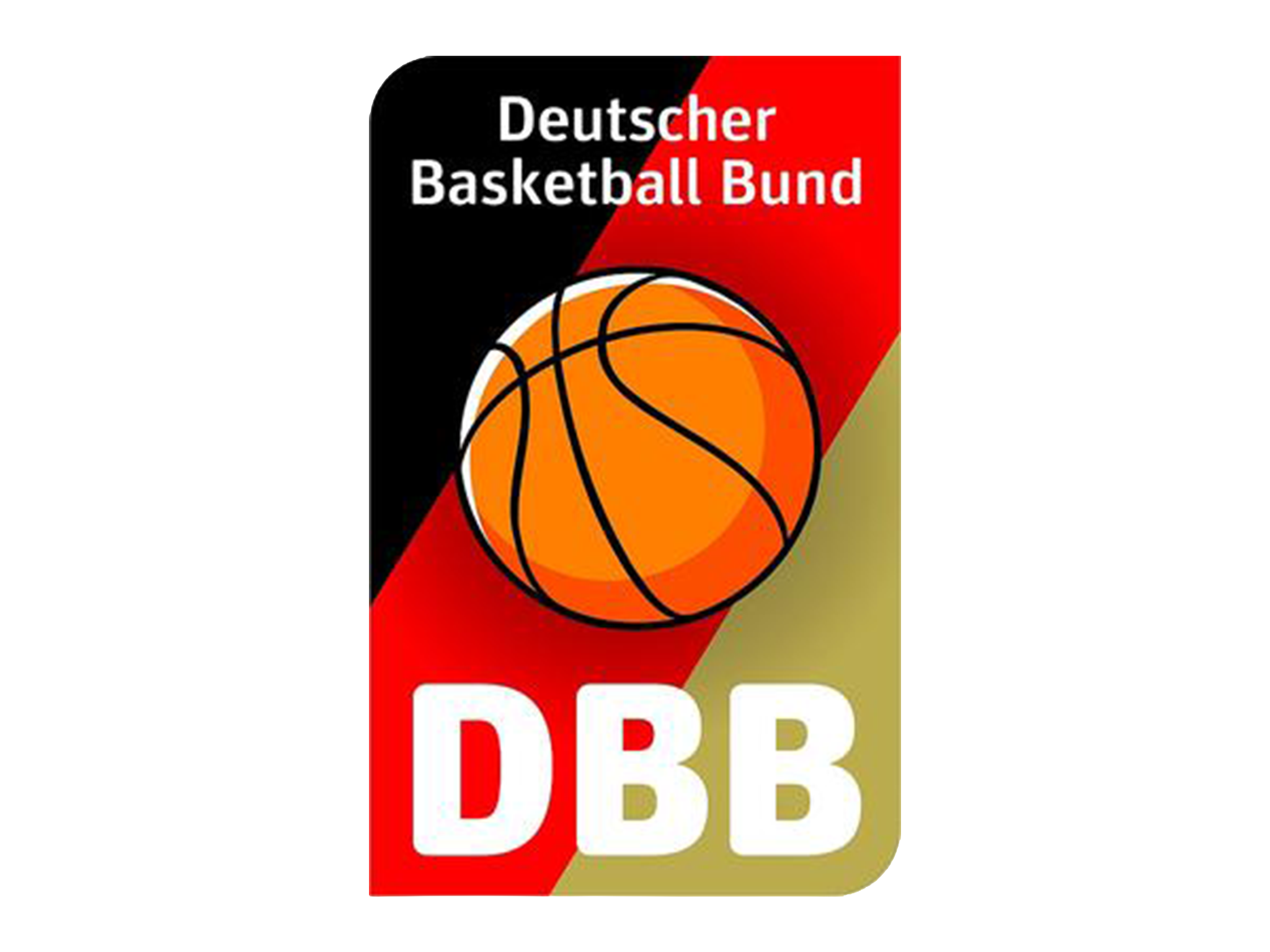 Das Logo des Deutschen Basketball Bundes (DBB) mit einem Basketball und den Buchstaben 'DBB' darunter.