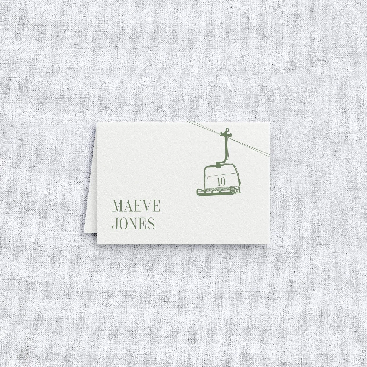 Willard Escort Cards - Folded