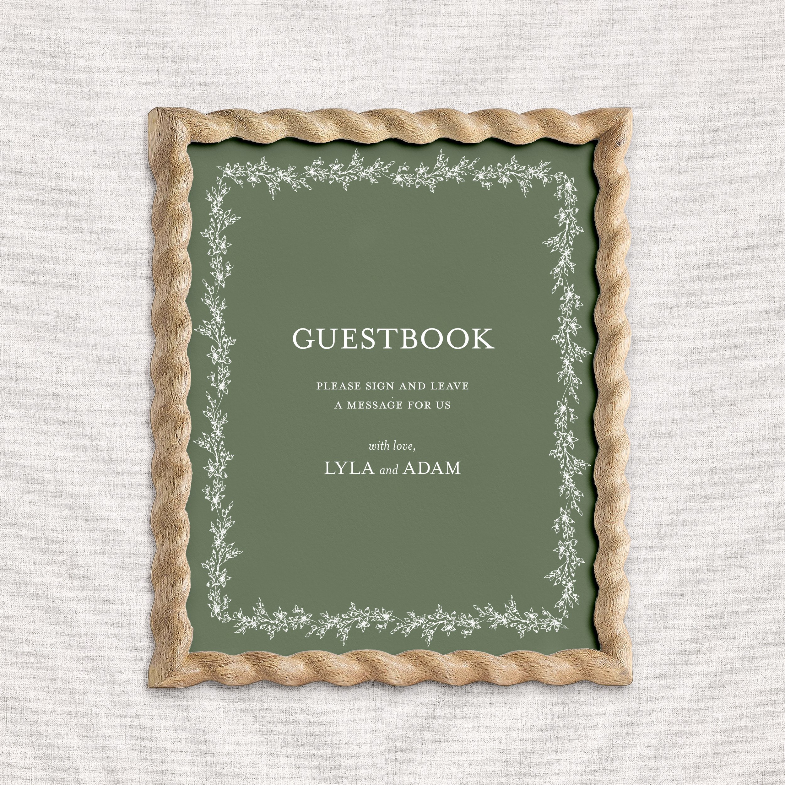 Riley Guestbook Sign