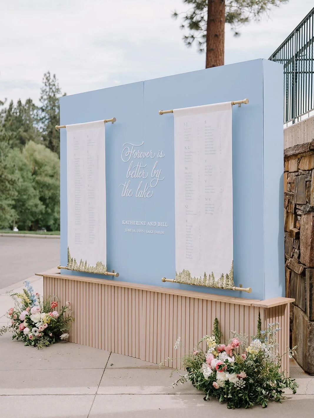 We&rsquo;re in the thick of day-of design and dreaming up everything from personalized paper details and large scale displays with this year&rsquo;s couples. It has me reminiscing on some of our favorite 2025 moments like this Lake Tahoe seating char