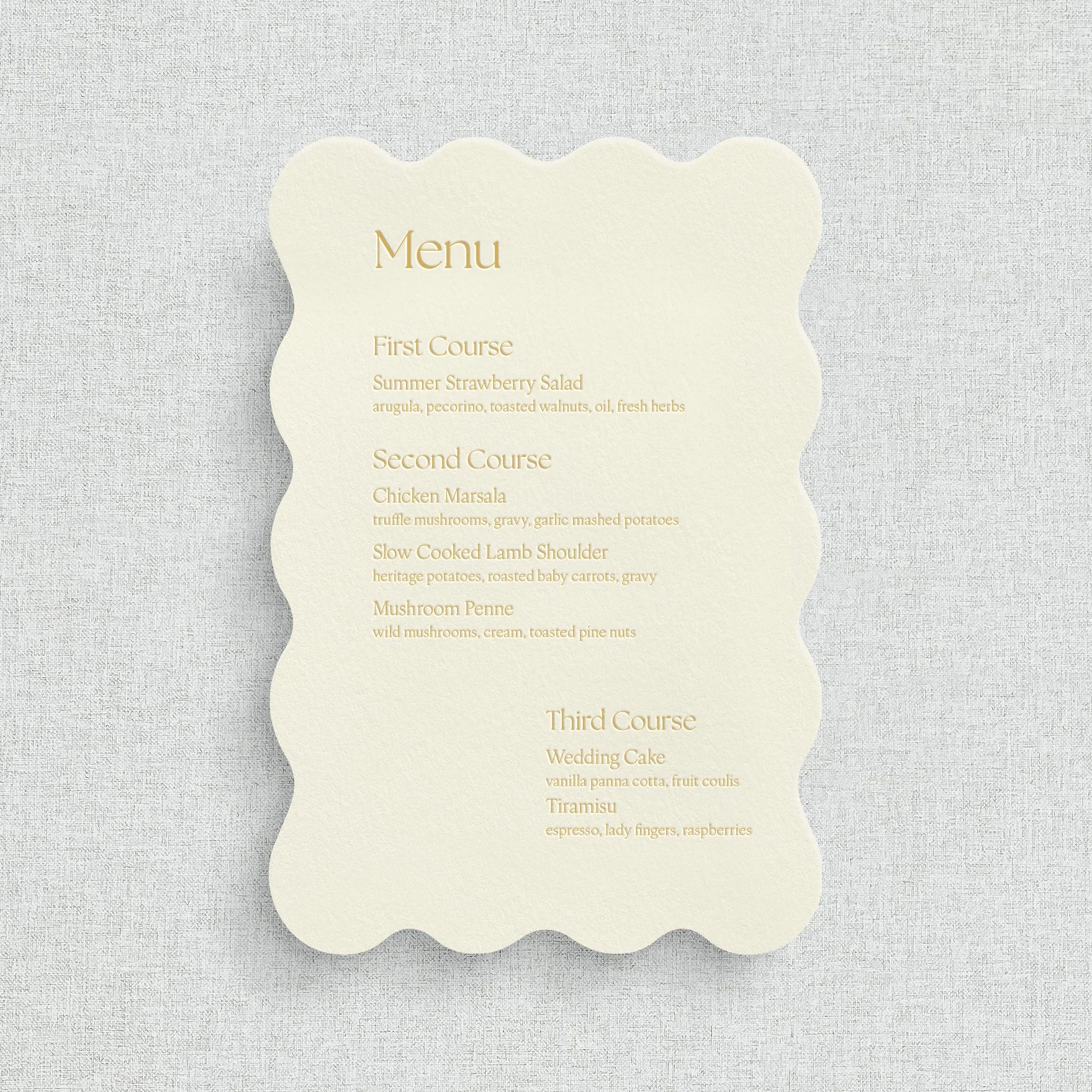 Libby Menus - No Guest Names