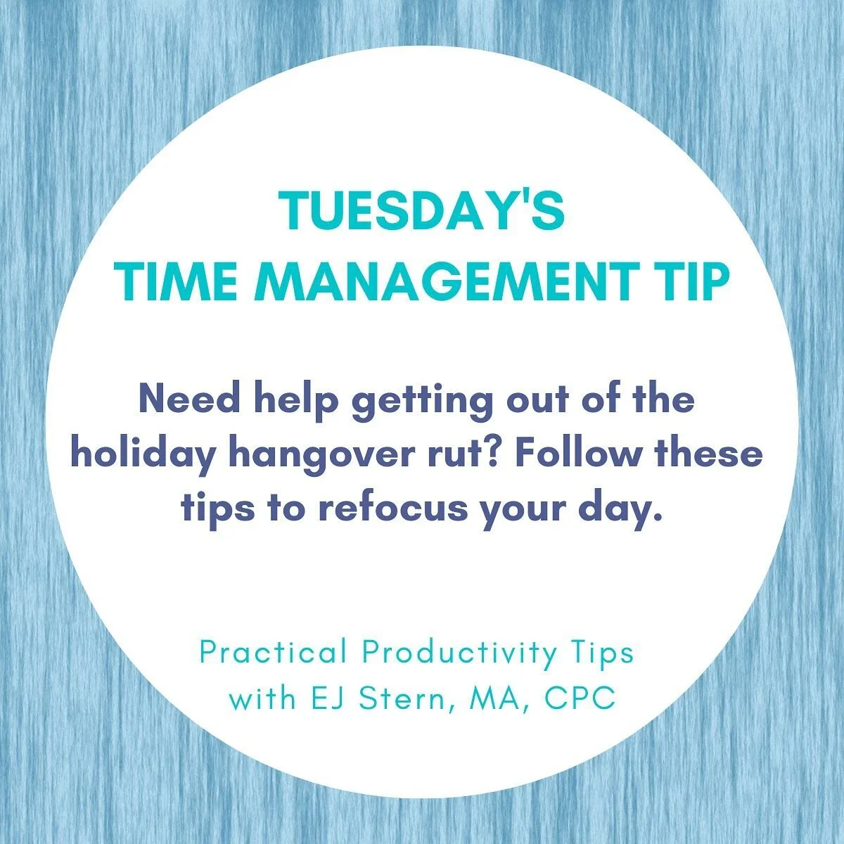Holiday hangovers are tough, particularly when they coincide with Spring Break.
 
The urge to crawl back in bed and sleep the day away is real.
 
But there's simply too much to do!
 
Need help getting out of the holiday hangover rut? Here are a few t