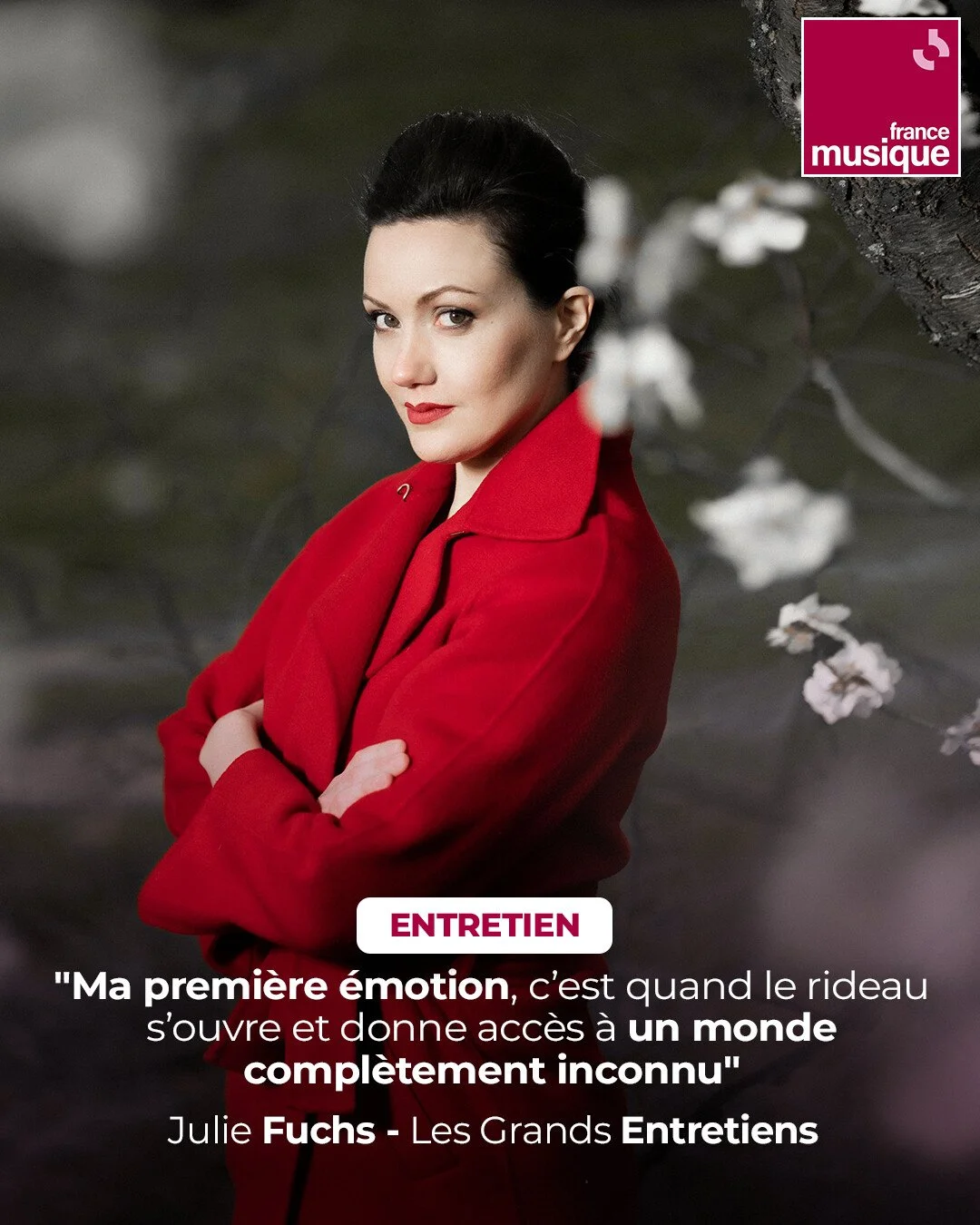 “LES GRANDS ENTRETIENS” de Julie Fuchs sur France musique