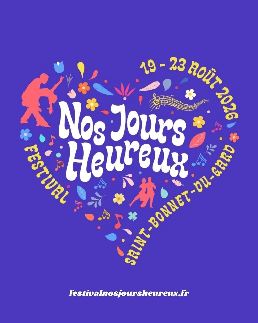Mon second b&eacute;b&eacute; is coming...
Oui, la seconde &eacute;dition de @nosjoursheureuxfestival aura lieu du 19 au 23 ao&ucirc;t 2026, au coeur du Gard proven&ccedil;al.

Un jour de programmation en plus...
plus d&rsquo;animations pour les enfa