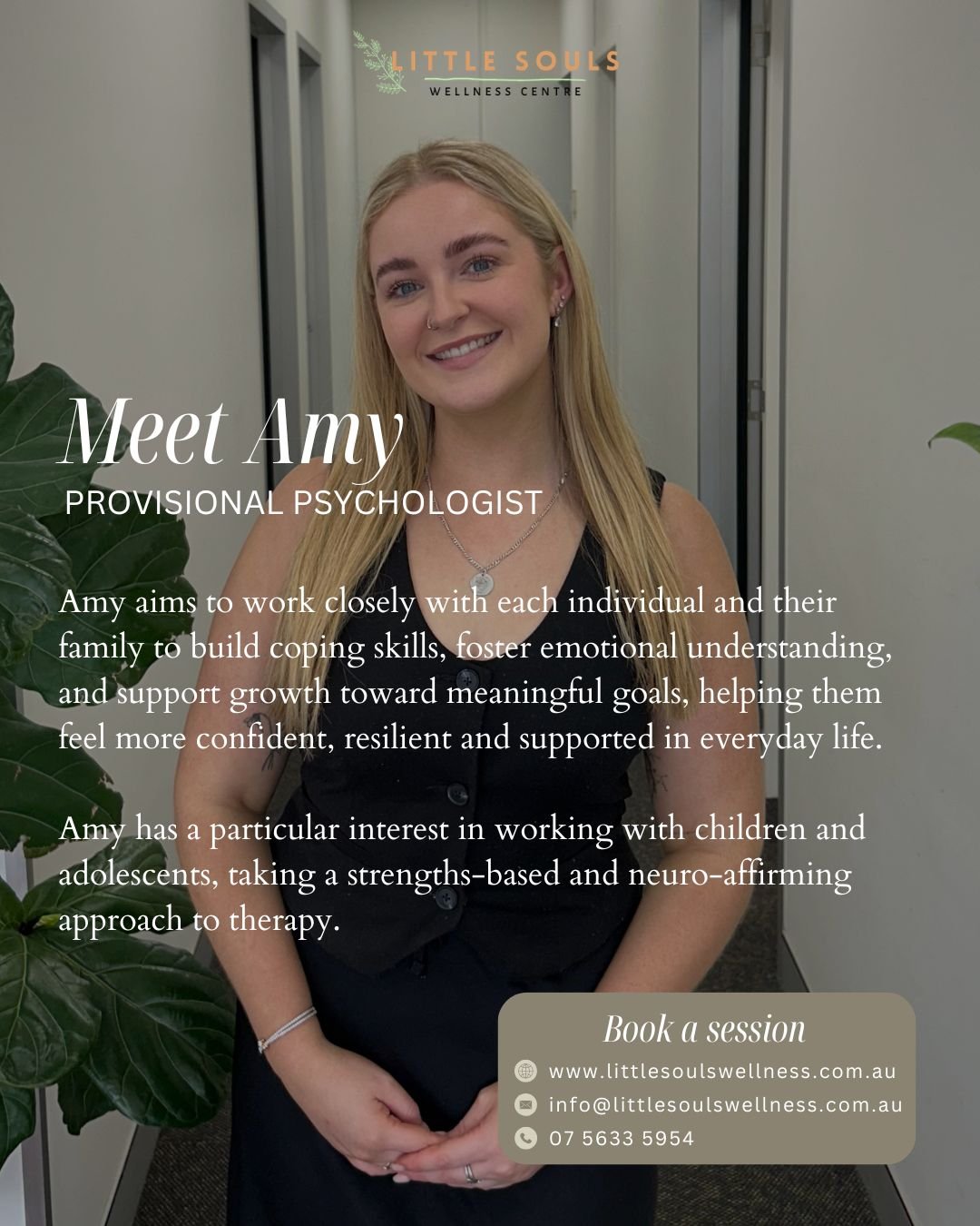 Amy Magill, Provisional Psychologist. 