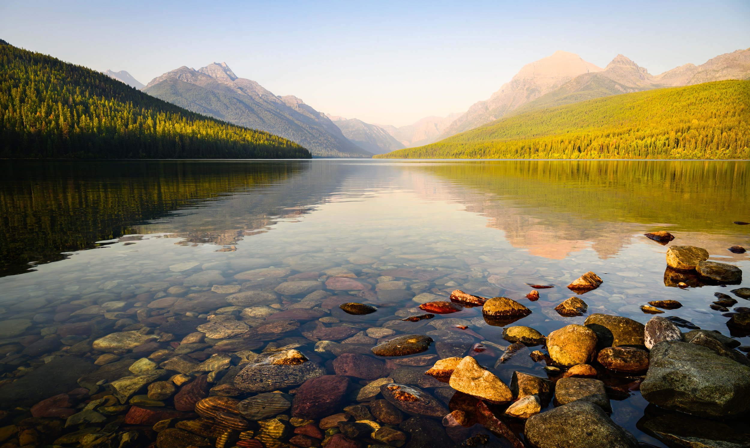 Bowman Lake Sunset