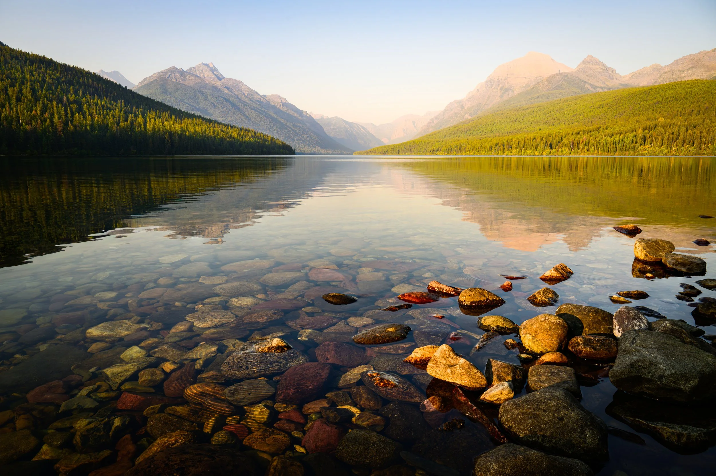 Bowman Lake Sunset