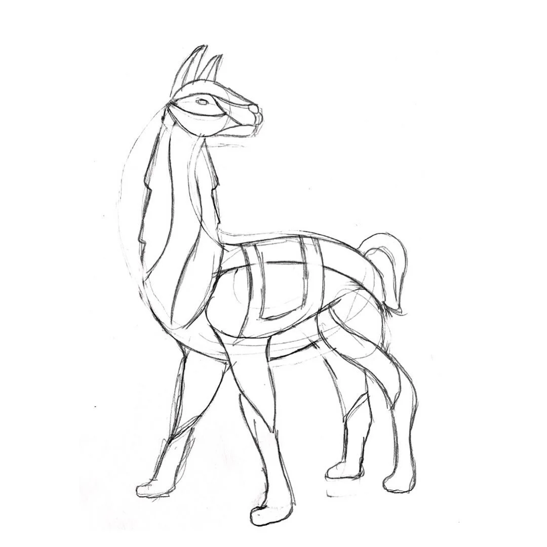 Behind the Scenes ✨ 

A look at the process behind the &ldquo;Llama&rdquo; artwork for @pachamama_coffee&rsquo;s Peruvian label. 

We loved playing with shapes and colors as we began to develop the visual language for the label art series. 

We start