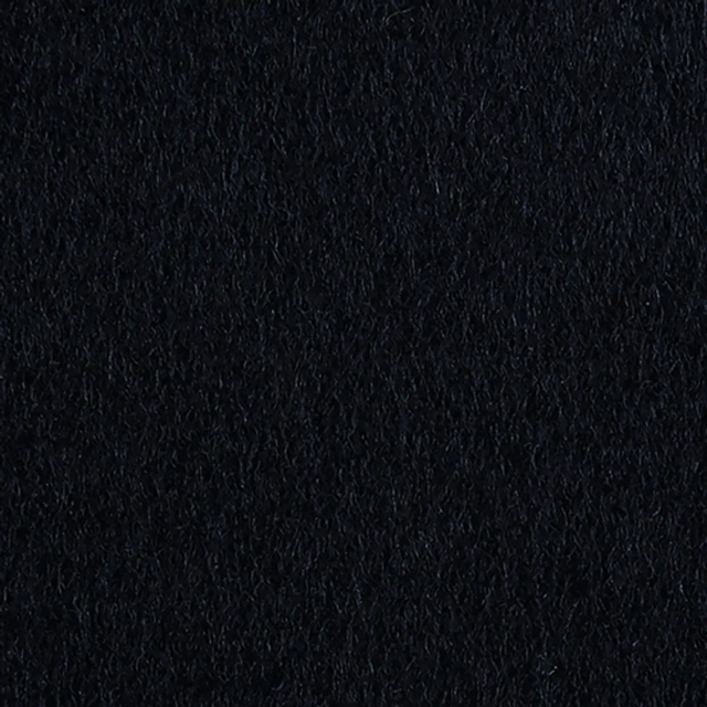 Fabric swatch image for our Essential Overcoat in Onyx black.