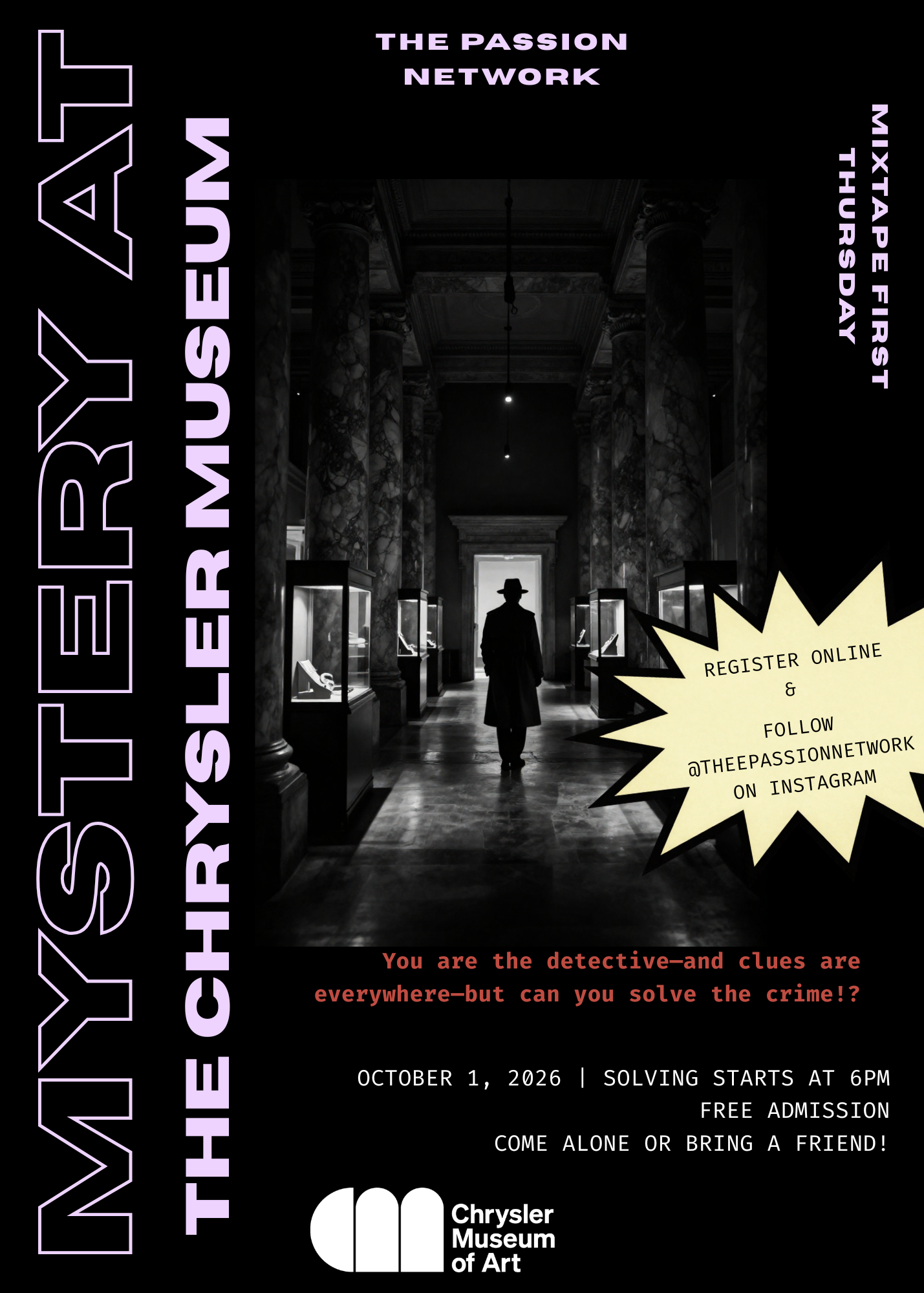 Mystery Night at Chrysler Museum