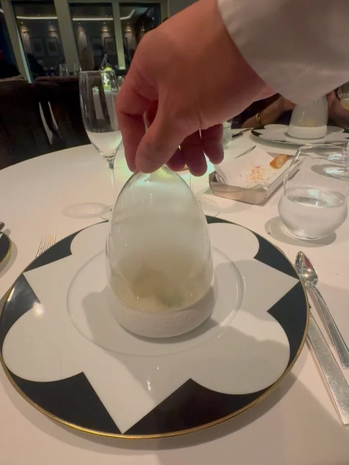 Dinner at La Dame on Silversea Silver Ray back in December&hellip;excellent French dining at sea! I miss France! PS I don&rsquo;t really like gravy, so don&rsquo;t judge me . #silverray #silverseacruise #ladamesilversea