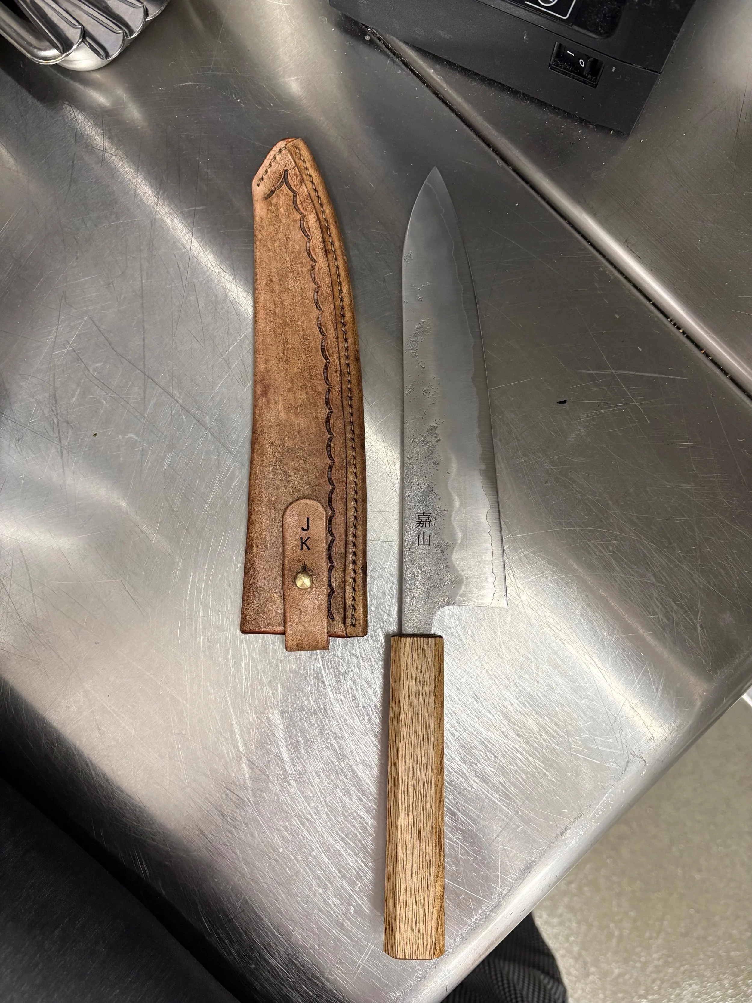 Gyuto Knife Sheath With Hand Tooling