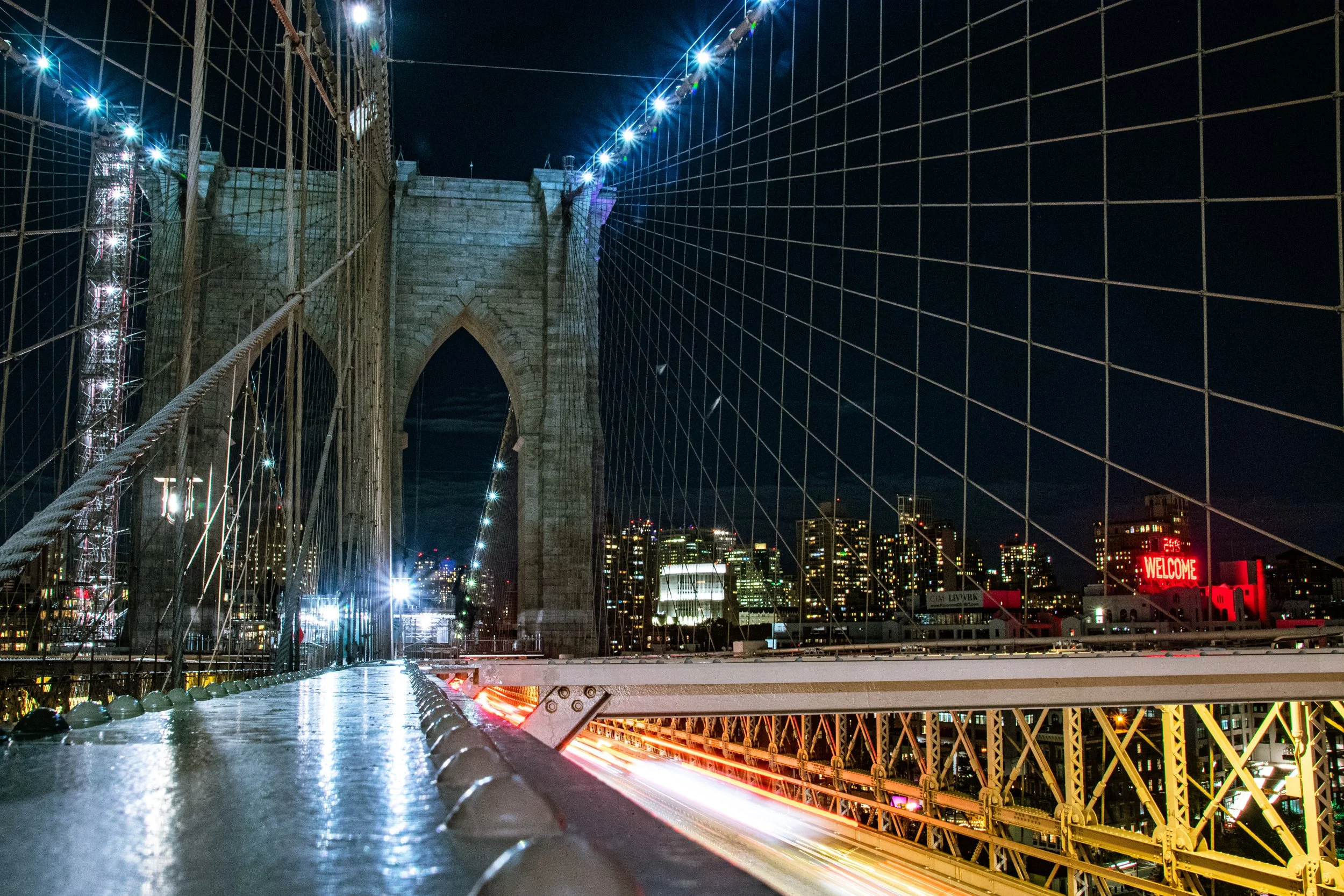 Brooklyn Bridge Welcome - New York City