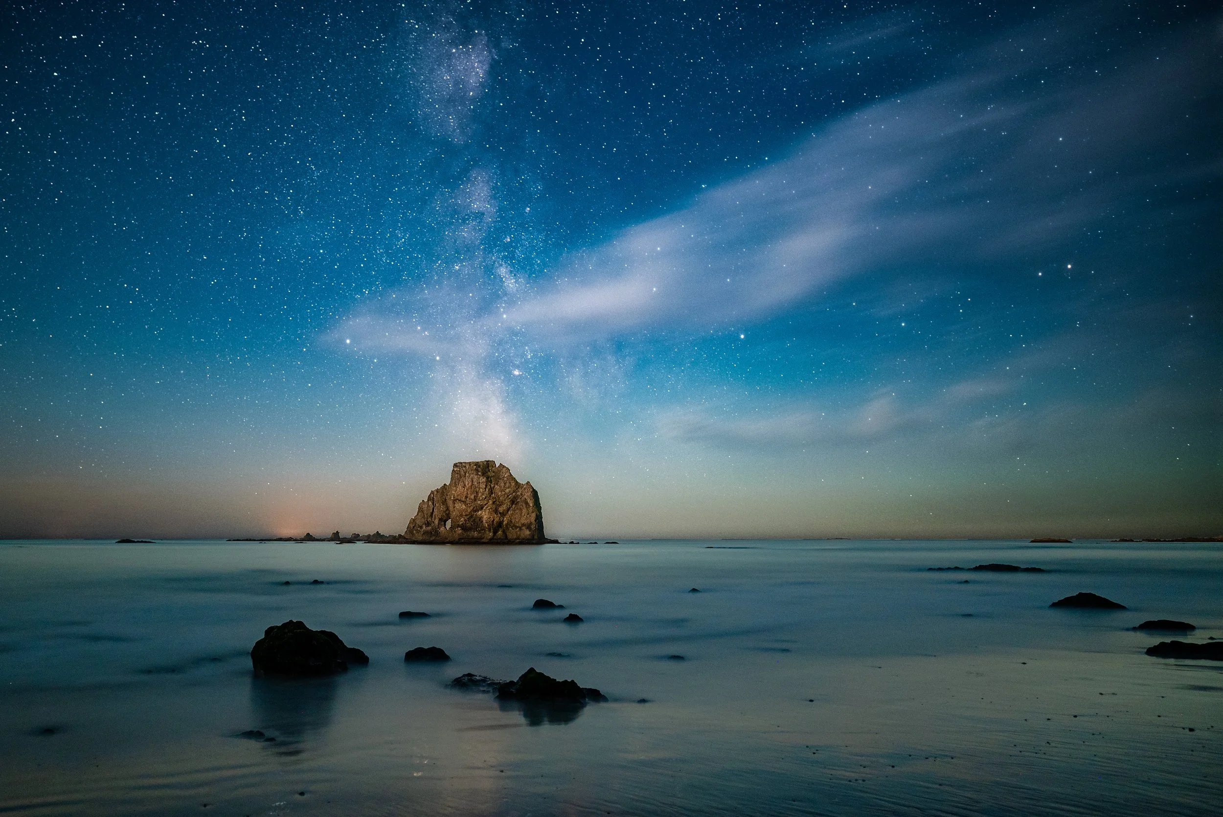 Night Arch on the Olympic Coast, Washington