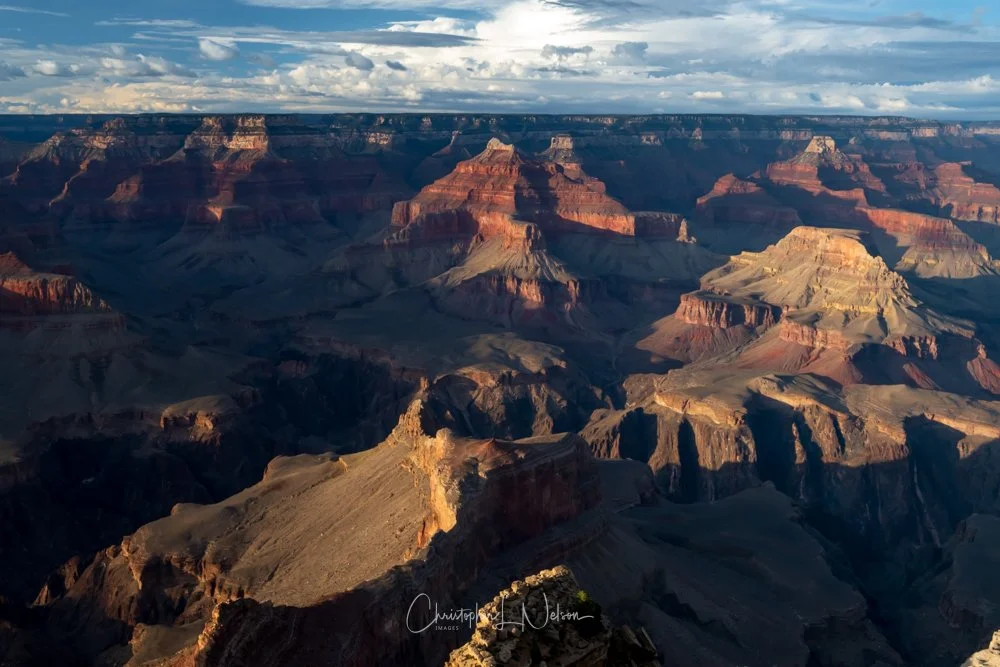 Light and Shadows, South Rim, Grand Canyon, AZ.