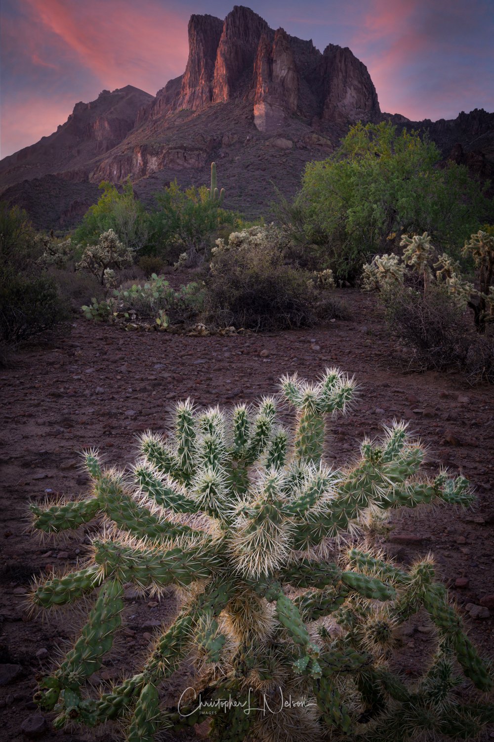 Three Sisters Sunset, Arizona