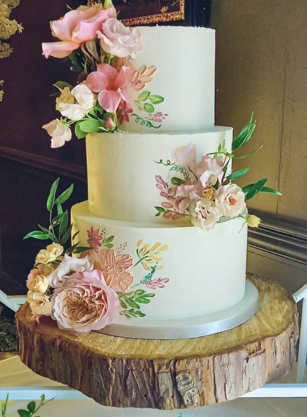 Three tier wedding cake 