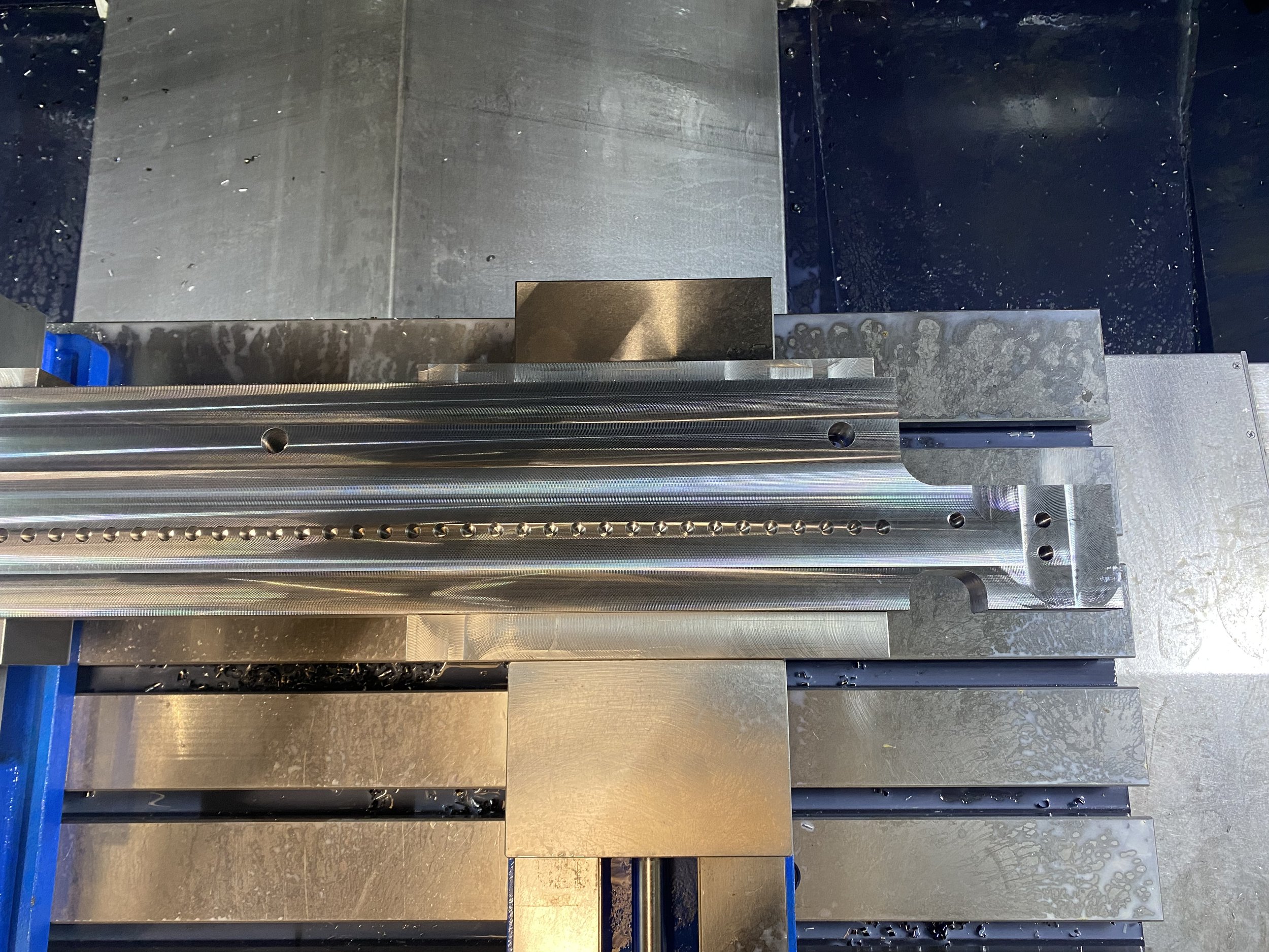 Drilled and tapped 3/8"-16 holes on the end that will bolt to new or existing heads.