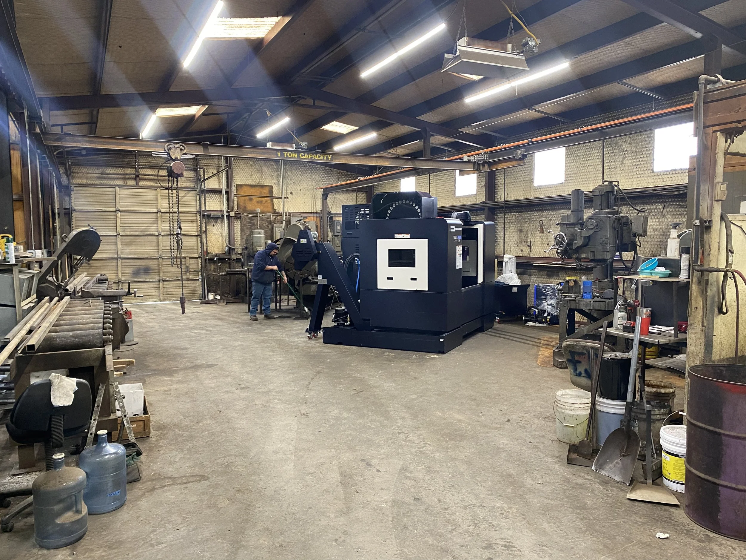 Installing our new CNC mill