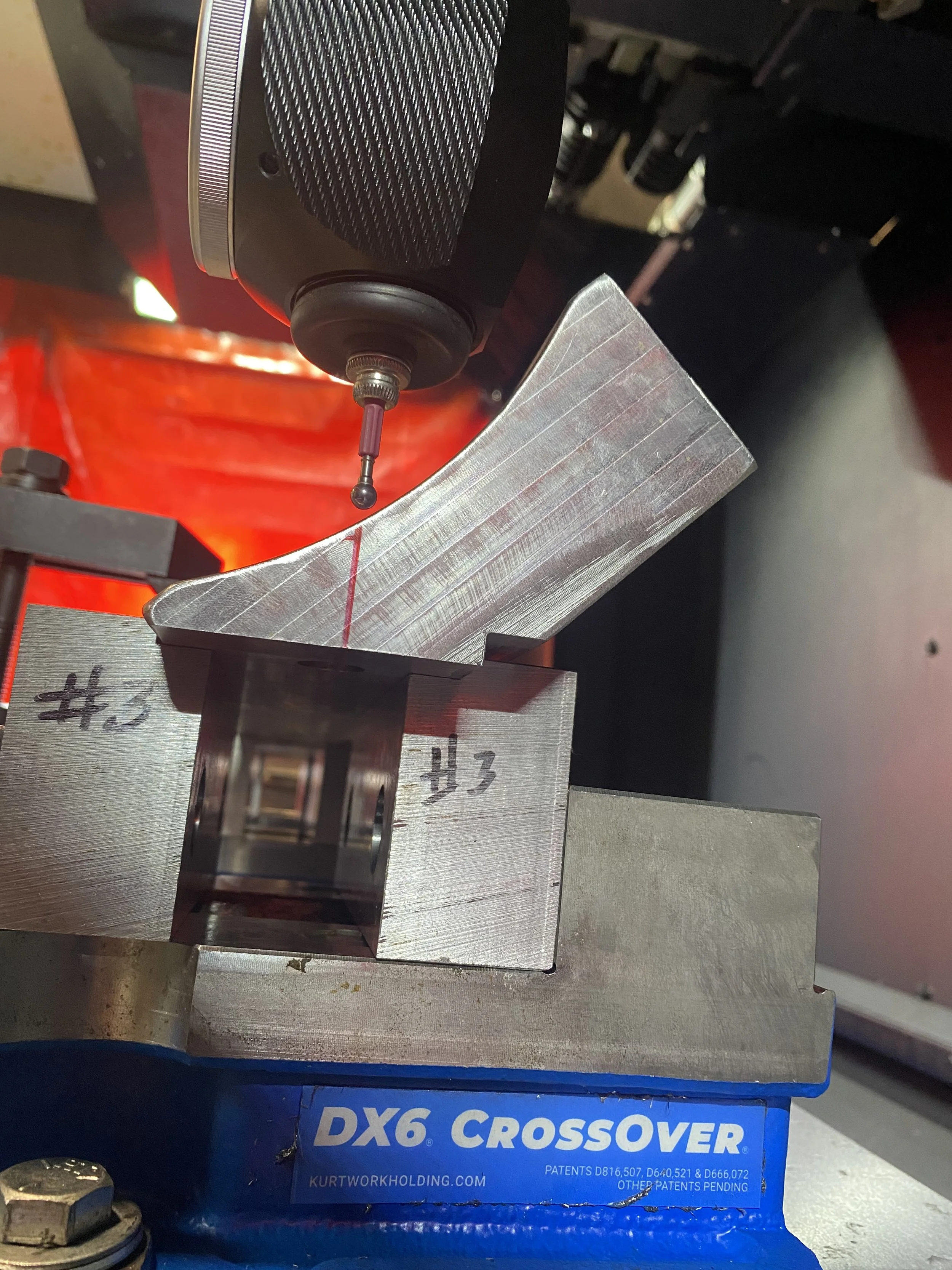 Preparing to counter-bore hole for 1/2" hex head bolt.