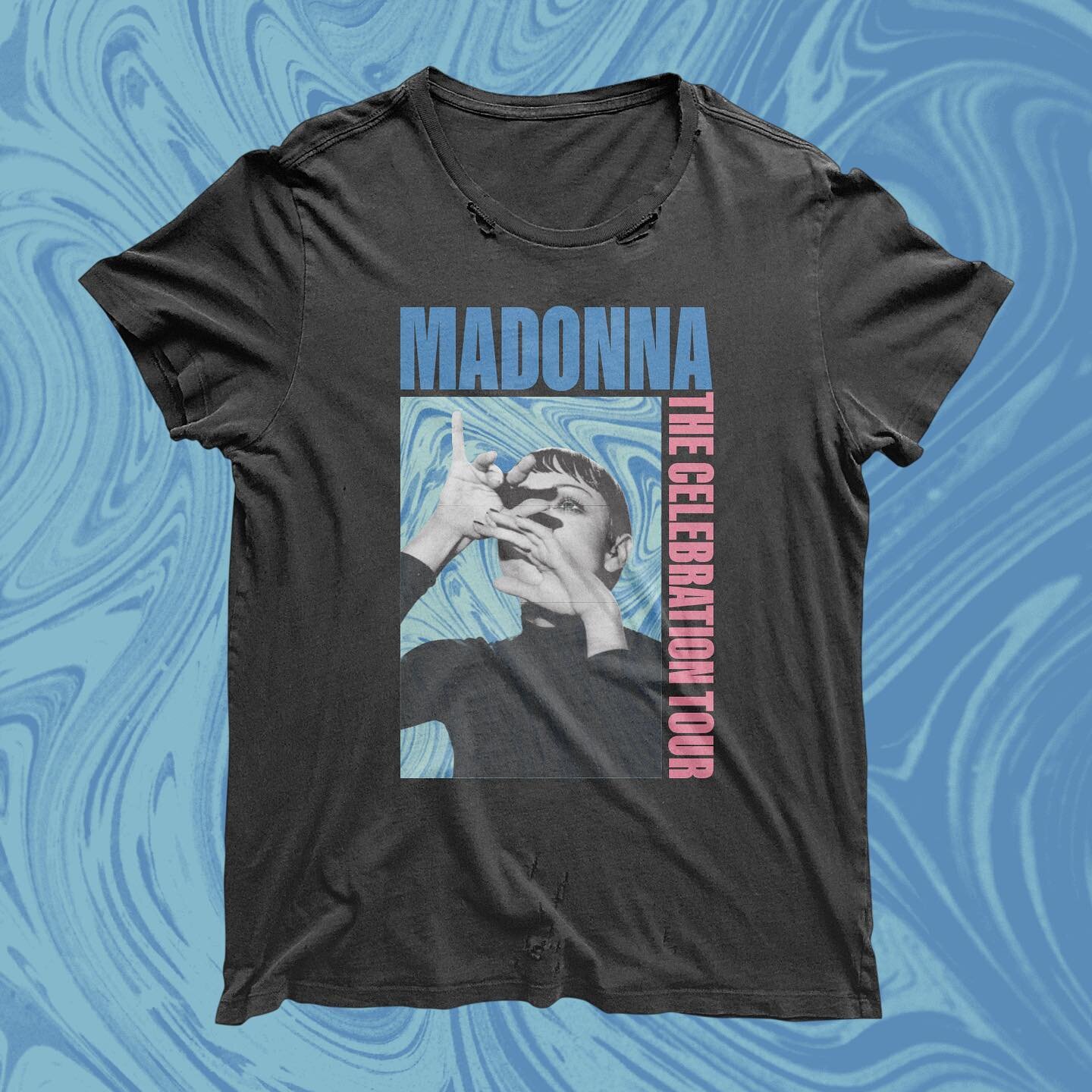 This unofficial @madonna shirt design is probably my favorite of the bunch that I designed. It&rsquo;s inspired by 90s-era dance music album covers. The image is pulled from the Martha Graham-inspired 1994 Harper&rsquo;s Bazaar @harpersbazaarus Cover