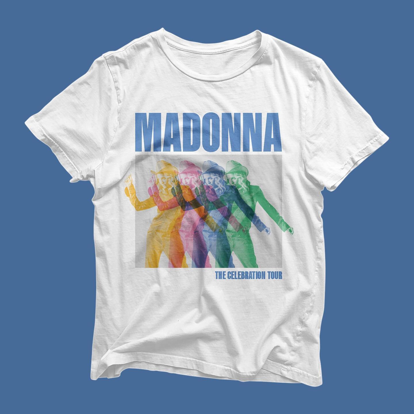 &ldquo;Universe is full of stars&hellip;&rdquo; here&rsquo;s a colorful take on @madonna&rsquo;s Music era. Would you pair this with some denim and cowboy boots? 

#madonna #madonnamerchandise #concerttee #tourmerch #madonnafans #madonnacelebrationto