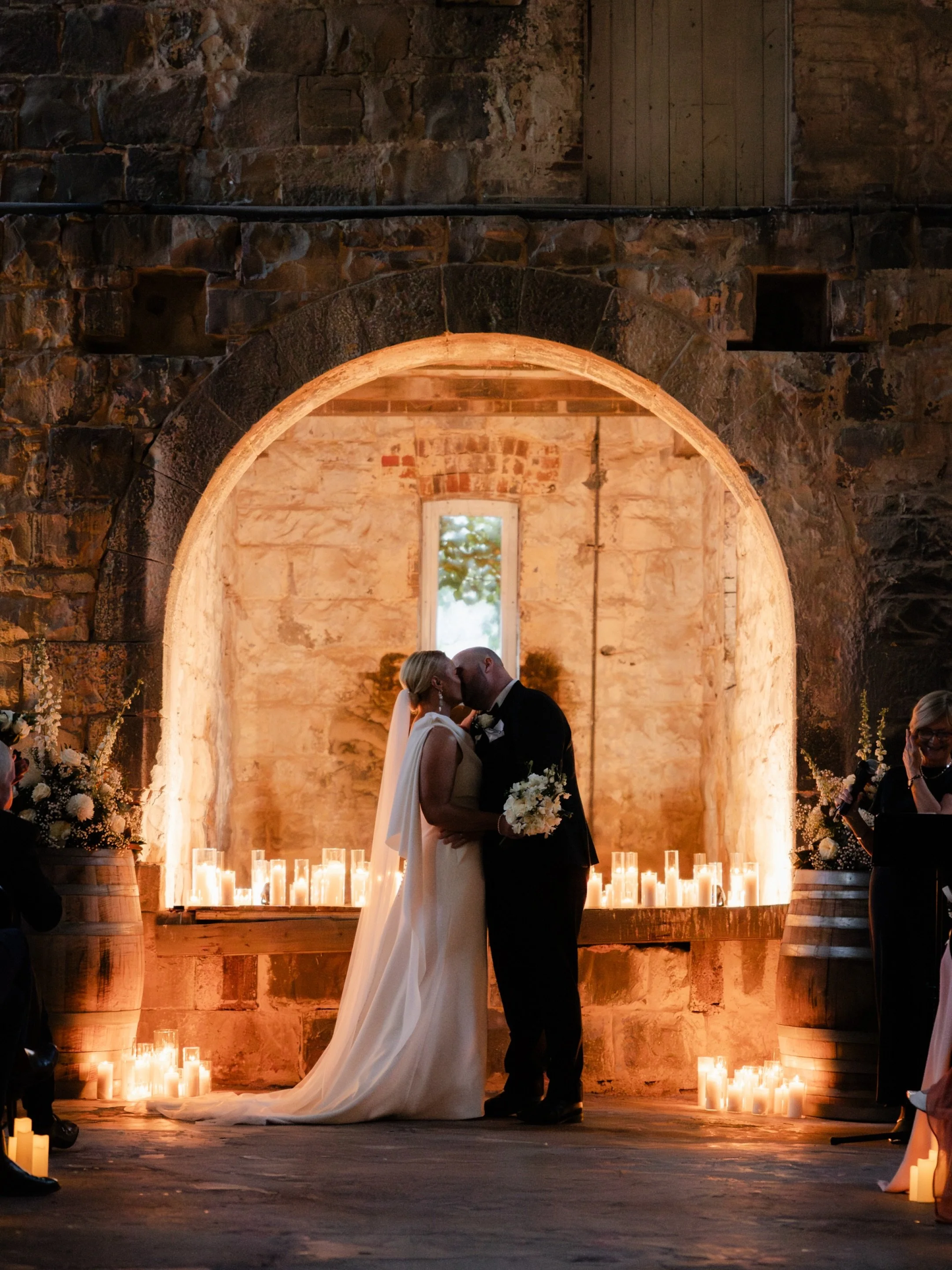 Sarah &amp; Sam 🥂 + Geoffrey 🐕
.
.
.
Venue: @provenance_weddings 
Celebrant: @smithdtapril 
Florist: @the.little.posy 
Photography: @tallemmensweddings 
Dress designer: @anne.stowers 
Hair: @jazlittle_hairandmakeup 
Makeup: @simone.lee.brennan 
Sui