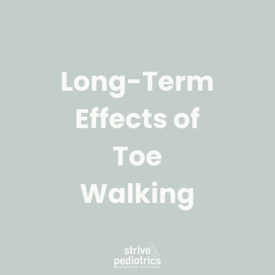 Toe walking is common in toddlers, but persistent toe walking after age 2&ndash;3 or if it becomes your childs preferred walking pattern, it can lead to:

✅ Tight calves &amp; Achilles
✅ Balance and posture challenges
✅ Foot, ankle, and joint issues
