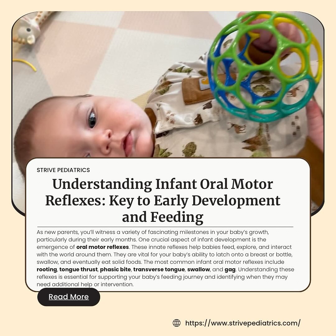NEW BLOG POST: Understanding Infant Oral Motor Reflexes: The Hidden Foundation of Feeding 👶🍼

Ever wondered why your baby instinctively turns to the breast, pushes food out with their tongue, or gags when trying new textures? These are oral motor r