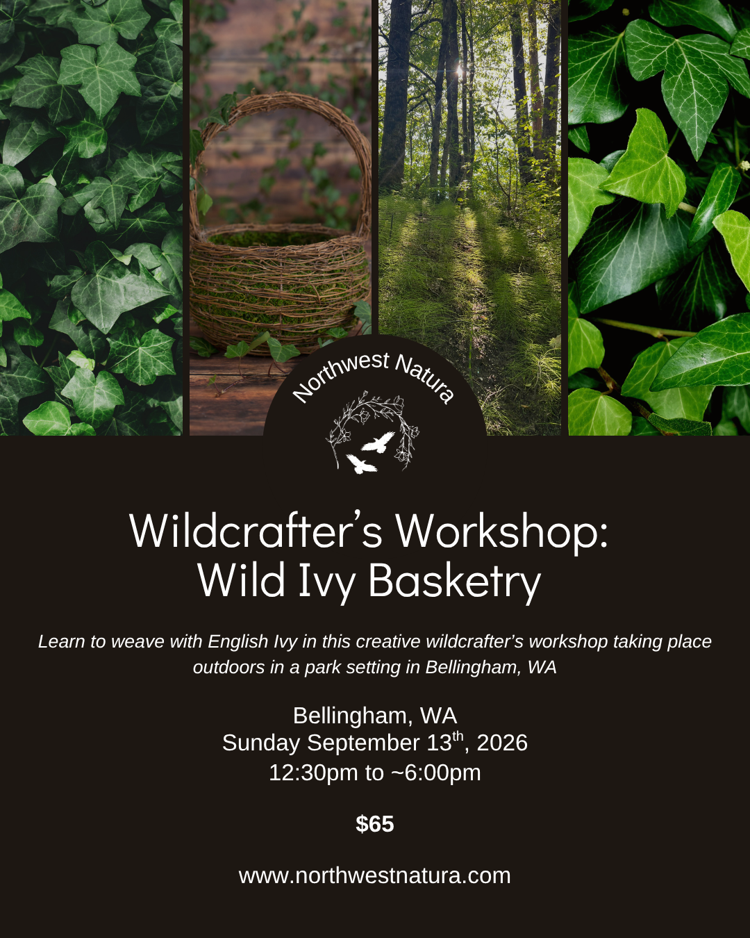 Wildcrafter's Workshop: Wild Ivy Basketry