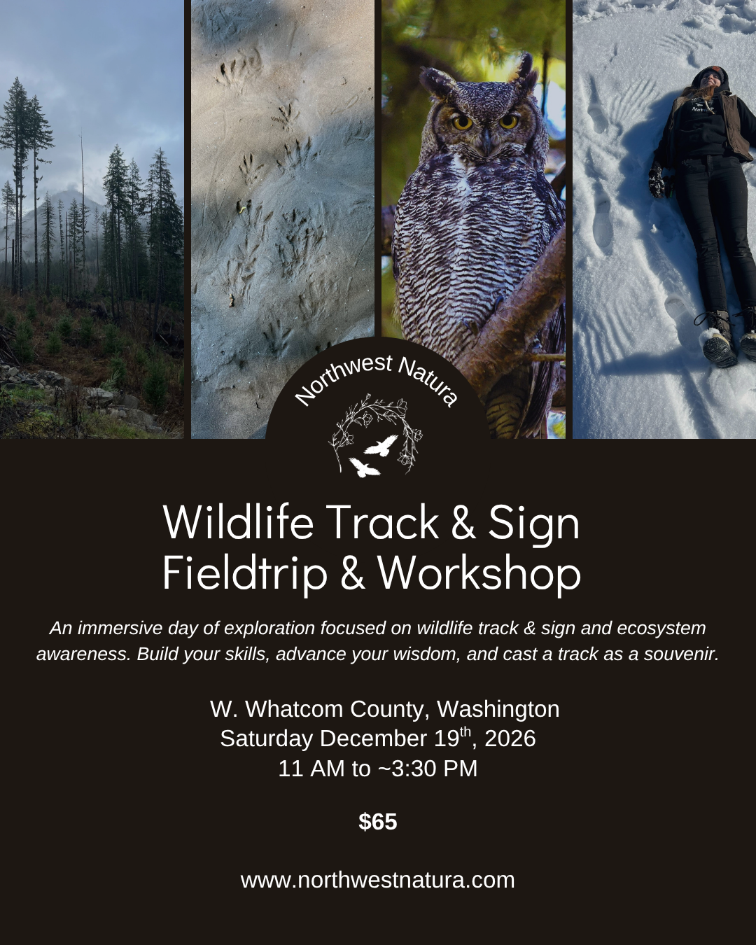 Wildlife Track & Sign Fieldtrip & Workshop