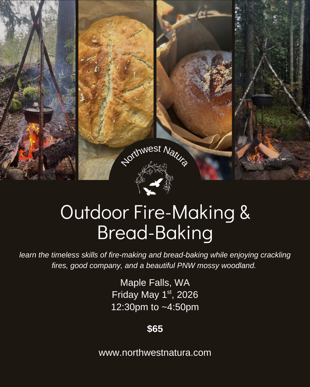 Outdoor Fire-Making & Bread-Baking - May