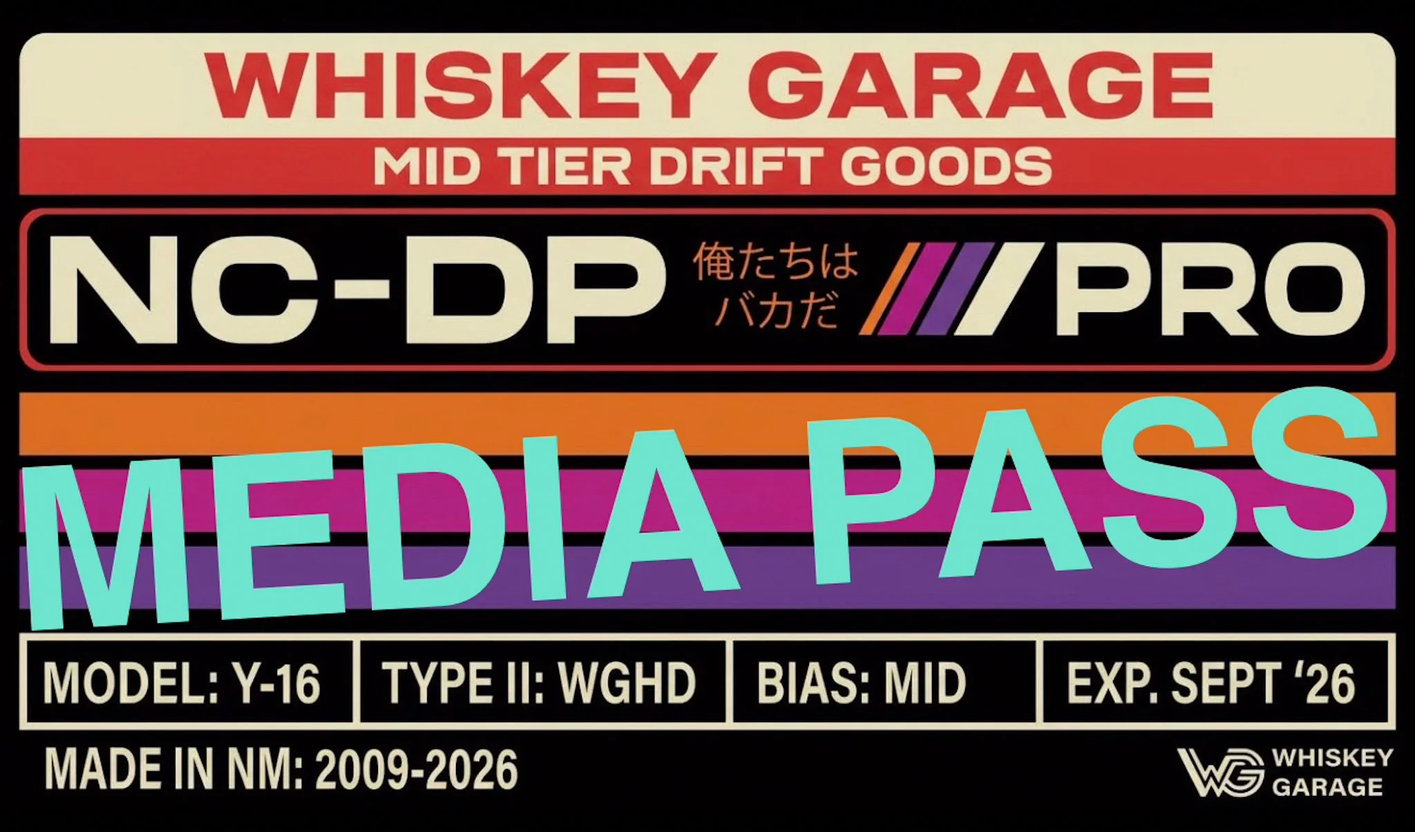 No Coast Drift Party 16 - 2026 3 DAY MEDIA PASS