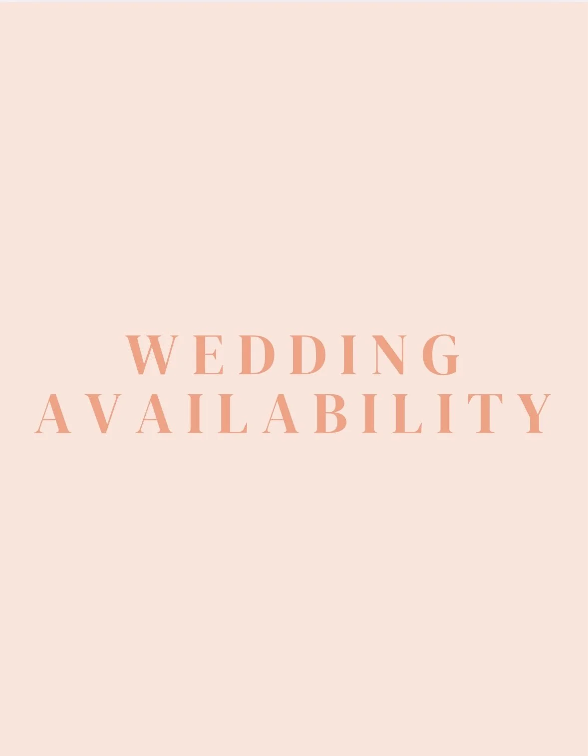 WEDDING | AVAILABILITY 

Hello 2026 lovebirds! Here&rsquo;s a quick update on how many spaces I have left for 2026 weddings ⬇️ 

May - BOOKED OUT
June - 1 Space
July - 1 - Space
August - 1 Space
September - BOOKED OUT
October - BOOKED OUT 
November -