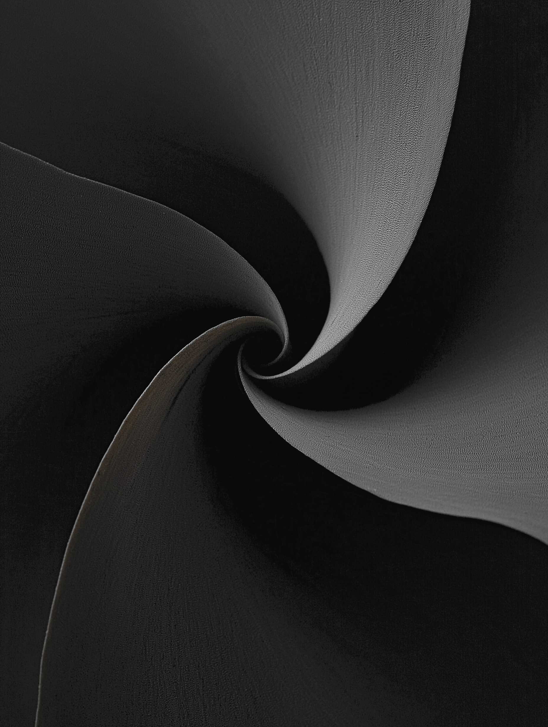 Abstract flowing form suggesting a moment before decision, a soft architectural metaphor for the pause before form emerges.