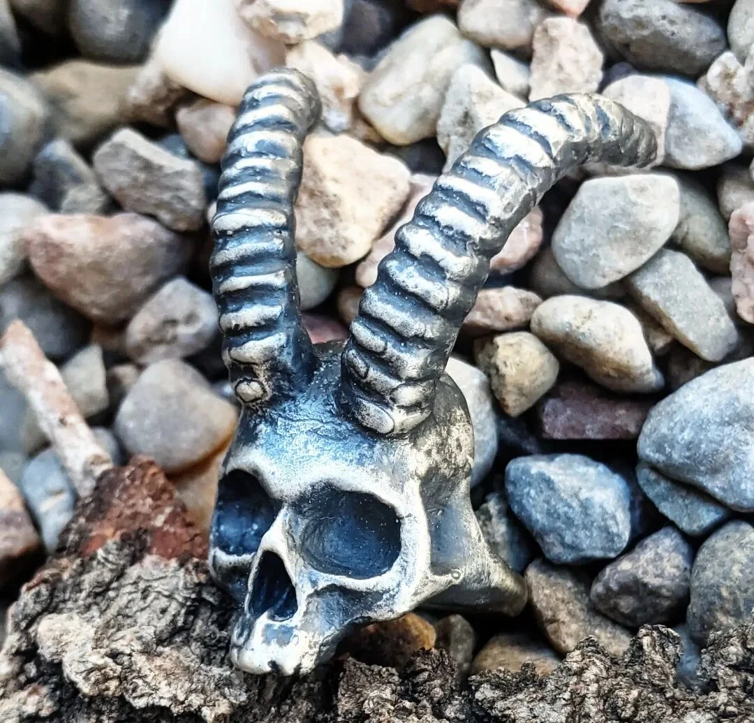 Feeling a little spring in your step? Channel it into the ibex spirit with the power of a non sequitur!

💀☠️🐐☠️💀

#skull #skulljewelry #skullrings #skullartwork #skullring #skeleton  #silverjewelry #silver #gothaesthetic #gothfashion #goth #gothje