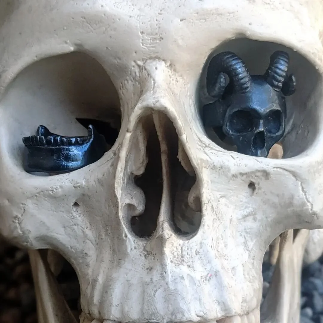 All we can see

☠️💀☠️💀☠️

#skull #skulljewelry #skullrings #skullartwork #skullring #skeleton  #silverjewelry #silver #gothaesthetic #gothfashion #goth #gothjewelry #goth #bikerjewelry #bikerstyle #bikerrings #bikers #crosssectional #handmadejewelr